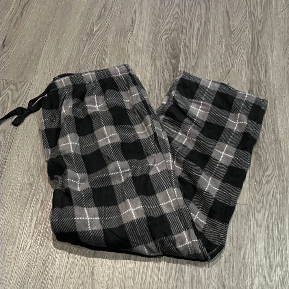 Plaid Black and Gray Men's Joggers